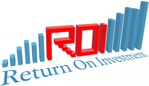 ROI Return on Investment business bar chart
